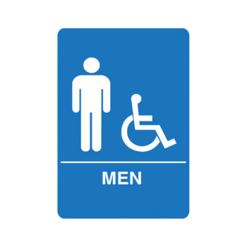 IS1002 – Men’s Accessible ADA Restroom Sign